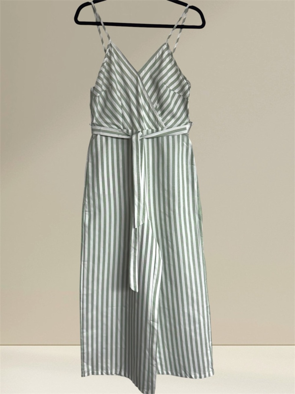 Cupshe Striped Surplice Sleeveless Wide Leg
Jumpsuit Size Medium